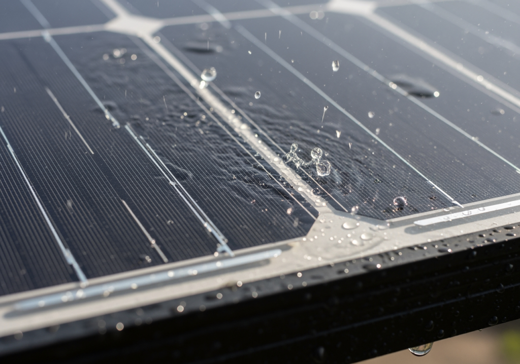 戶外花園小徑兩旁安裝太陽能燈