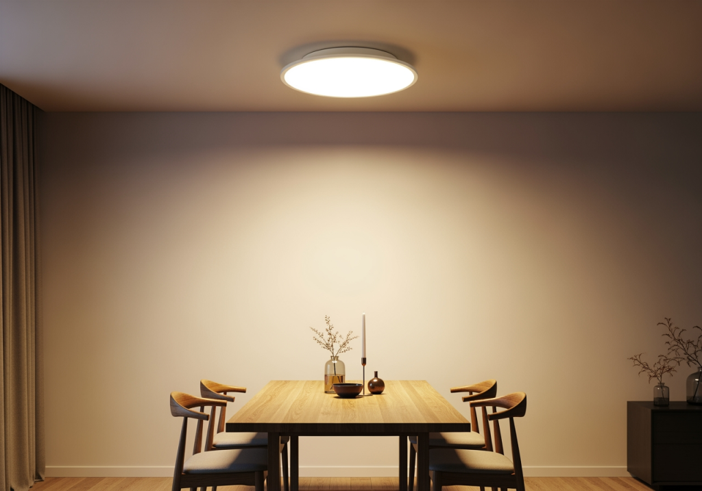 小坪數房間天花板安裝吸頂燈