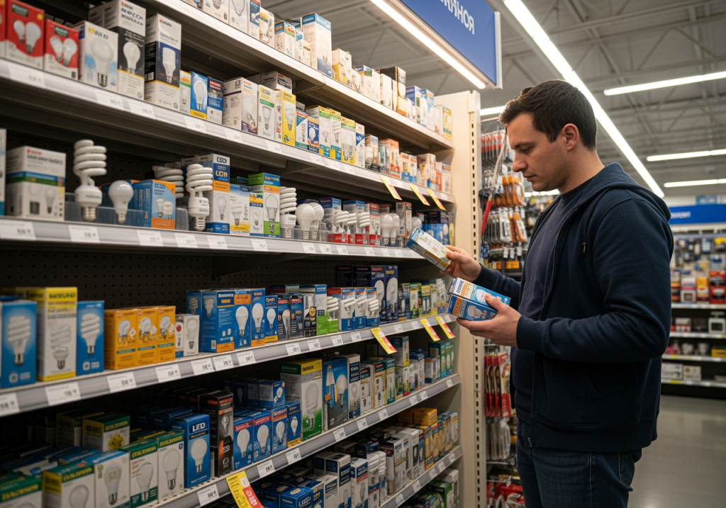 夜晚租屋處燈光昏暗，房客坐在床邊滑手機
