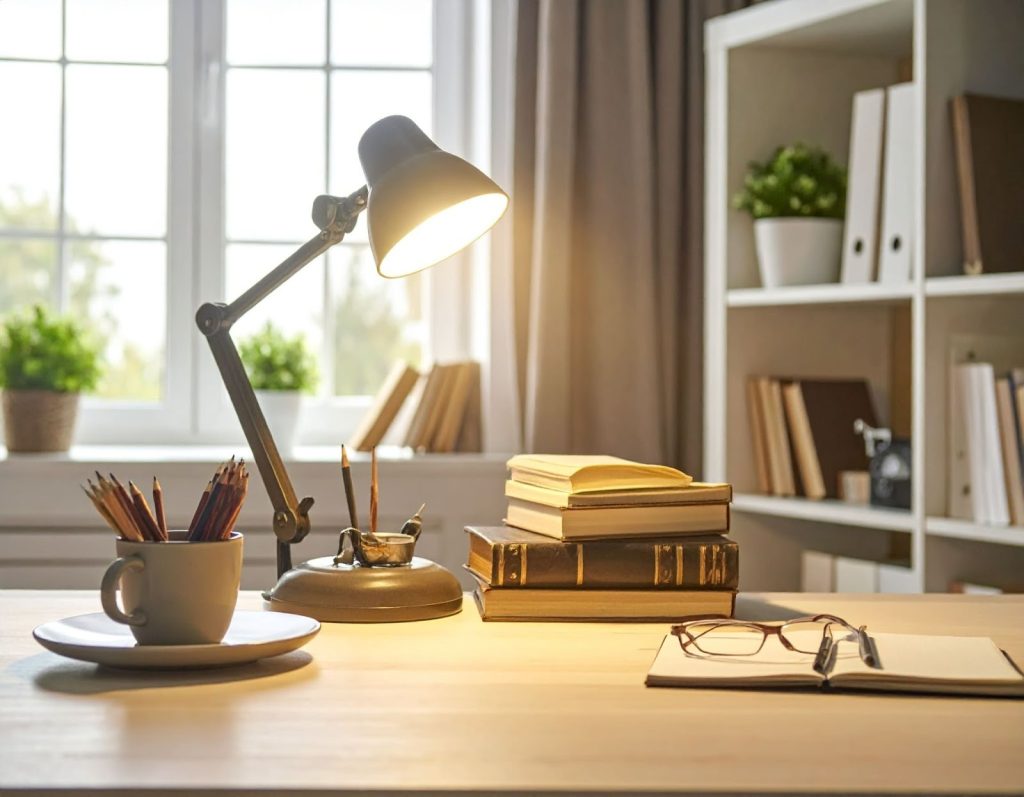 書房中的檯燈