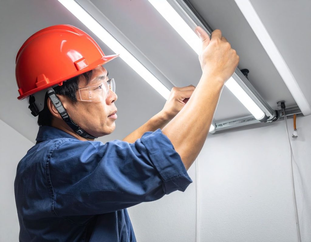 辦公室燈管閃爍畫面影響工作環境